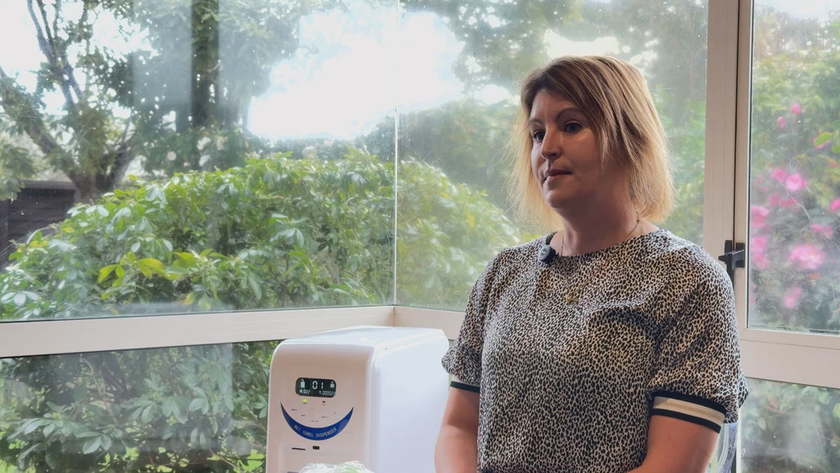 Load video: Demo of the wet wipes machine